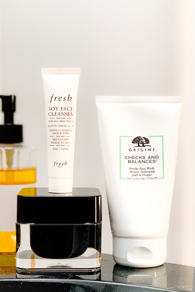 test du nettoyant visage fresh soy face cleanser origins checks and balances