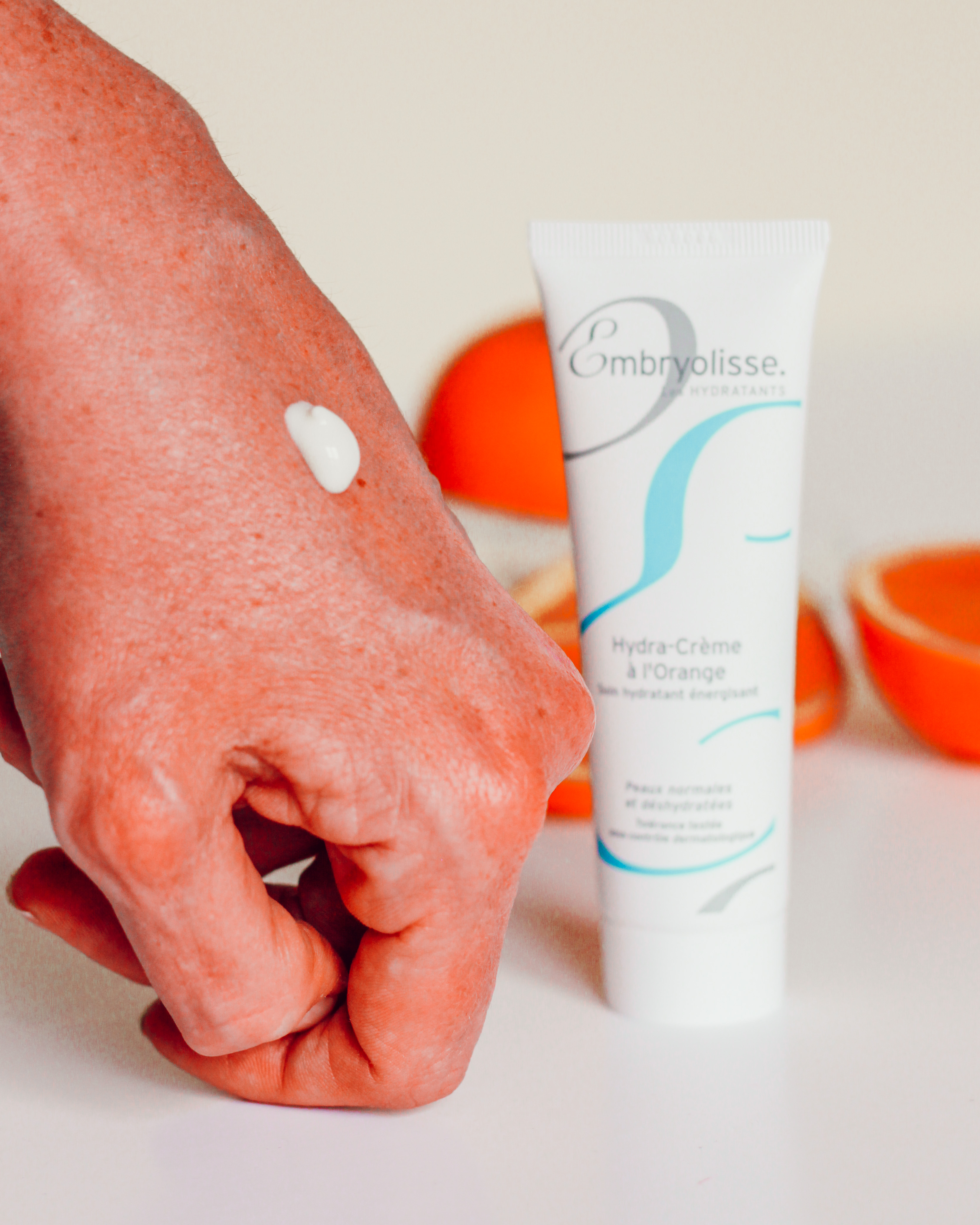 Texture de l'Hydra Creme a l'Orange Embryolisse